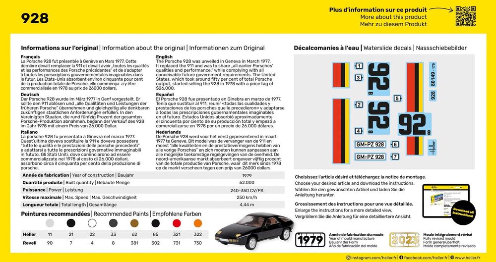Heller 80149 Porsche 928