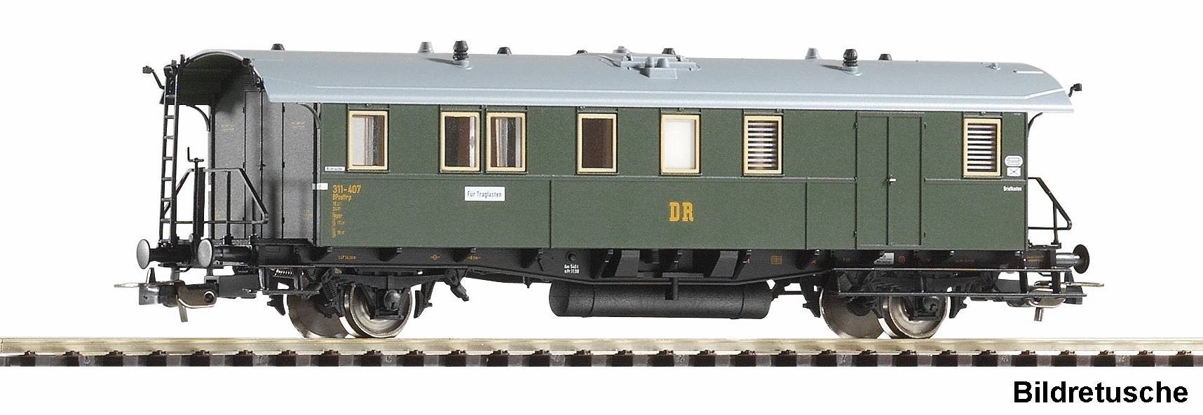 Piko 53138 DR Post-/Traglastwagen mit 2. Kl Ep. 3