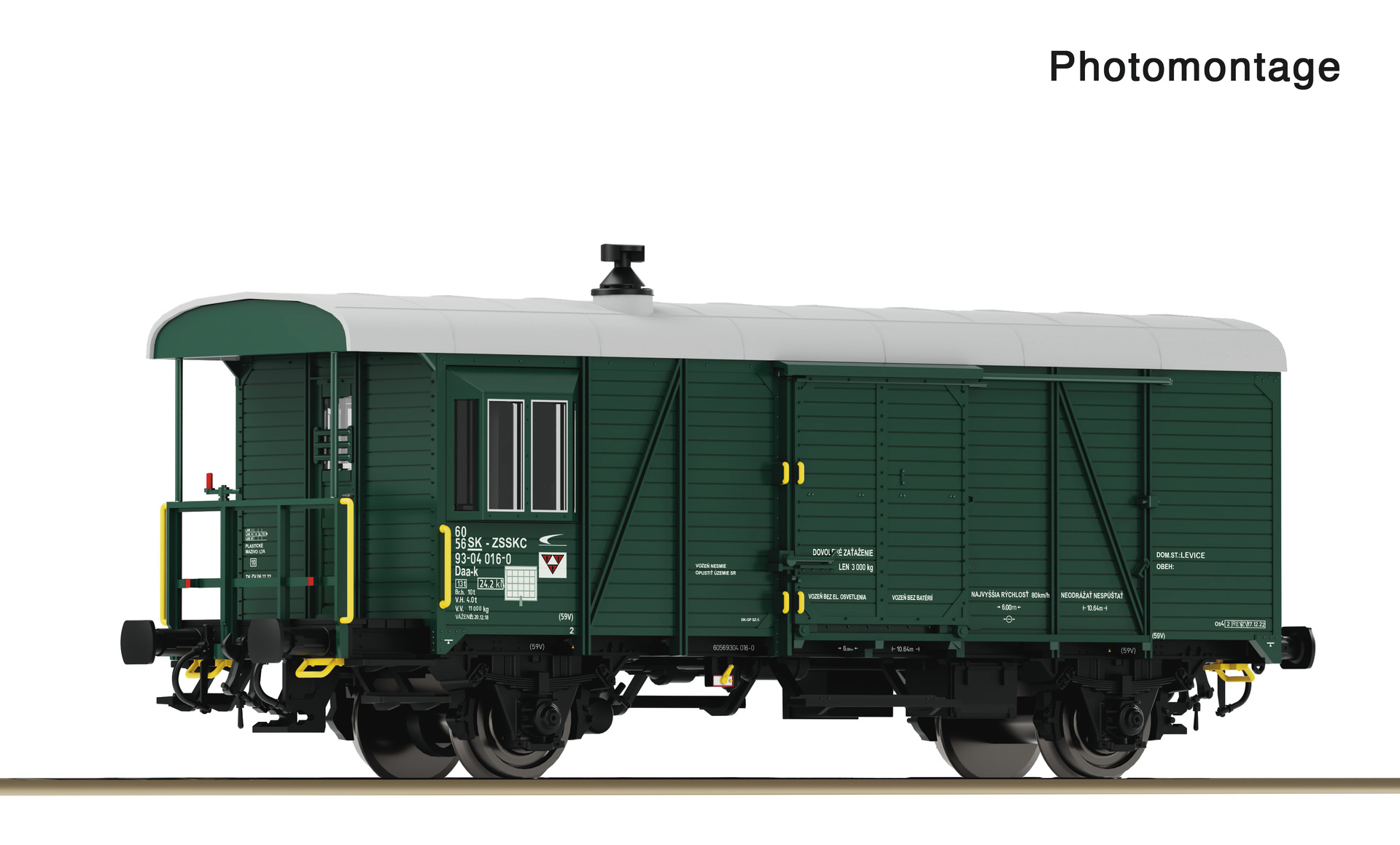 6680044 ZSSK Güterzugbegleitwagen Daa-k Ep.6