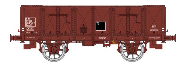 REE Modeles WB-837 SNCF Hochbordwagen OCEM 19 Ep.4