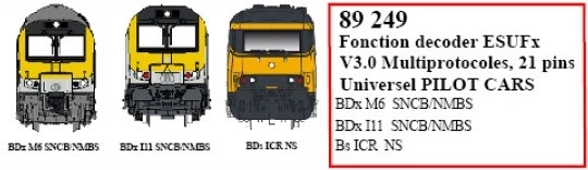 89249 ESUFx V3.0 21pin, Univeral Pilot Cars