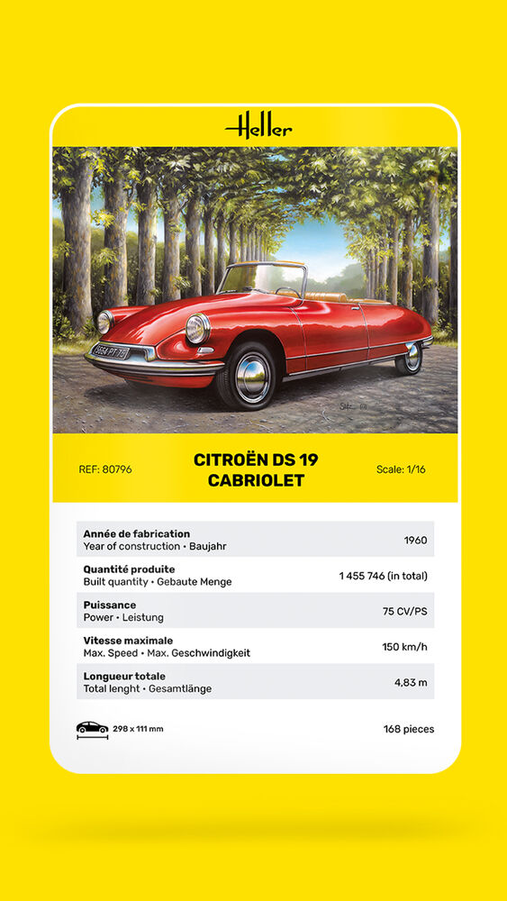 Heller 80796 Citroën DS 19 Cabriolet