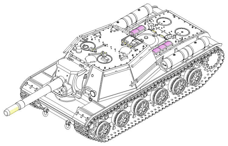 Trumpeter 757130 SU-152 Self-propelled Heavy Howitzer