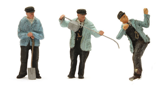 387.178 Satz mit 3 Figuren Dampflokpersonal