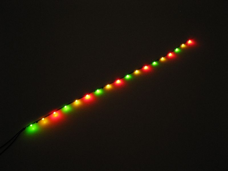 50123 Winzige LED Lichterkette rot / gelb / g