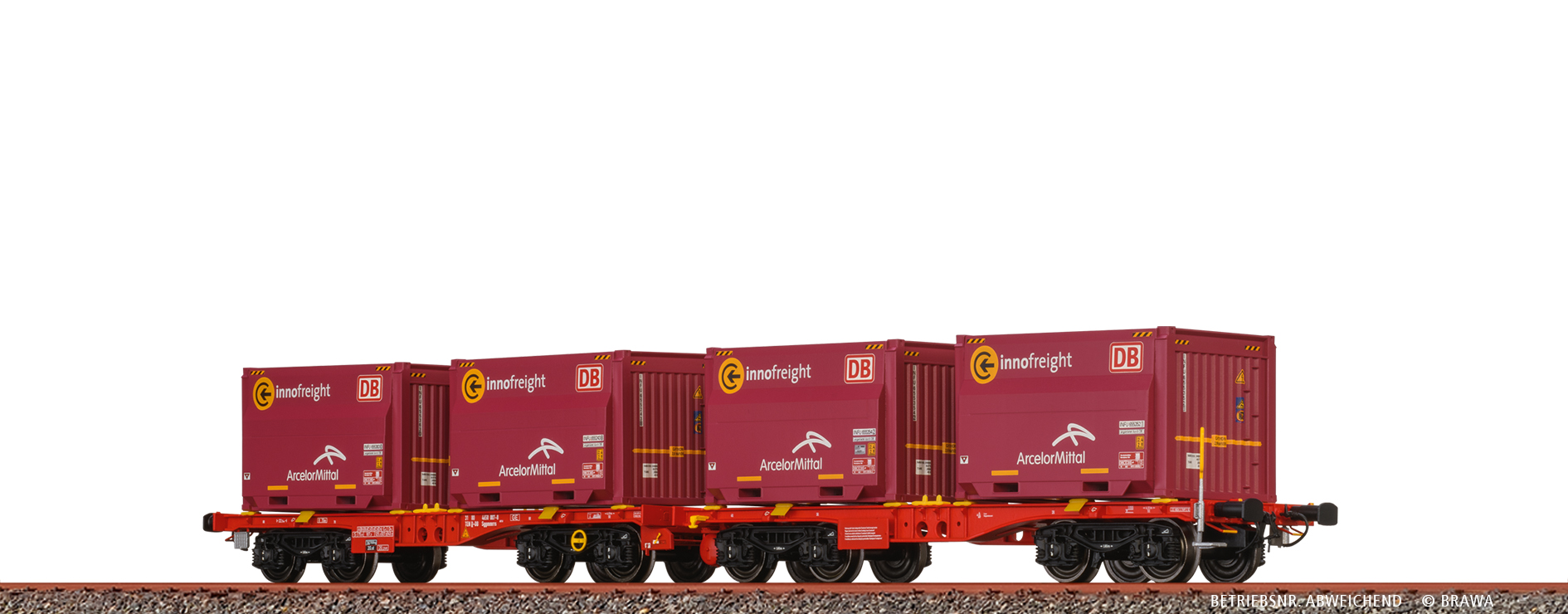 Brawa 50932 DBAG Flachwagen Sggmrrs Ep.6