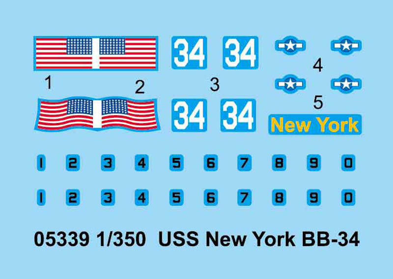 Trumpeter 755339 USS New York BB-34 Schlachtschiff