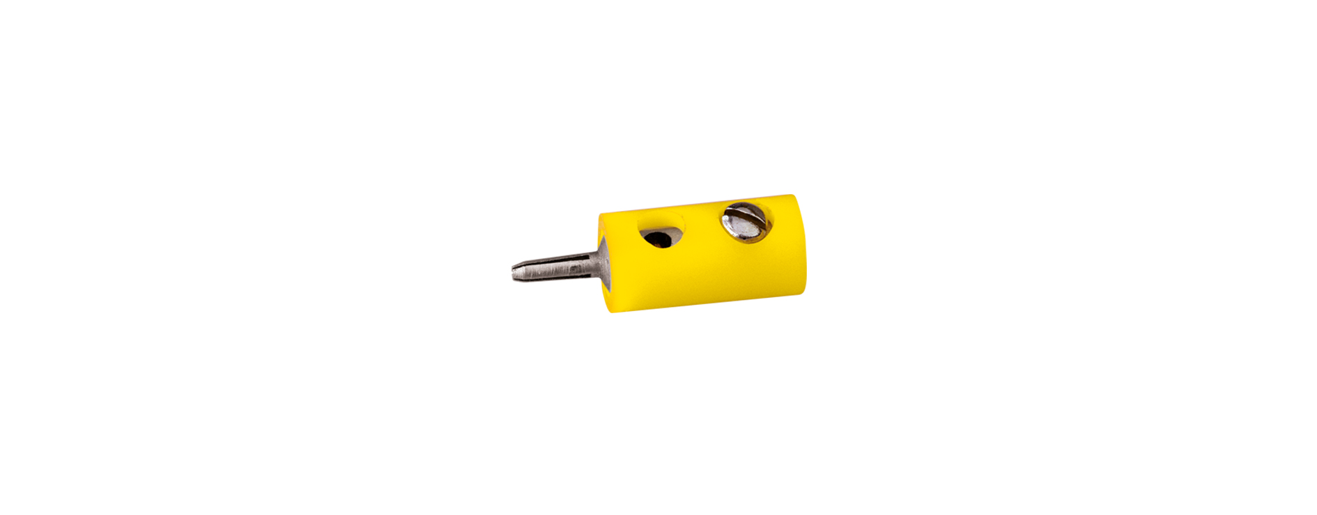 3001 Querlochstecker, gelb 2,5 mm 100 St.