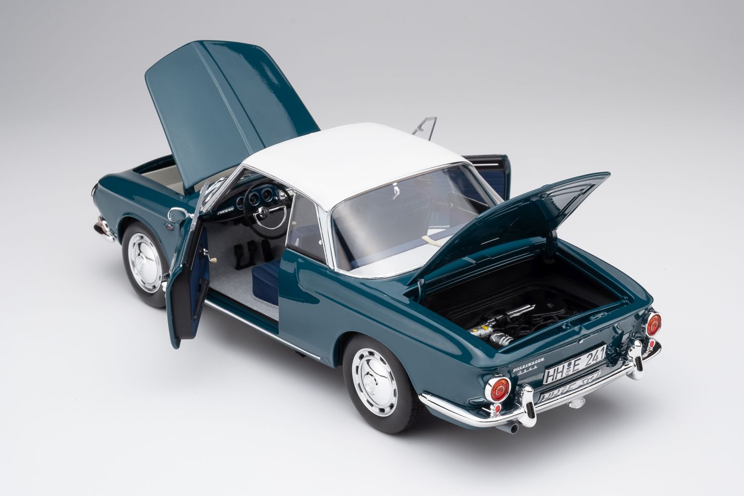 Norev 188646 VW Karmann Ghia Typ34 sea blue/white