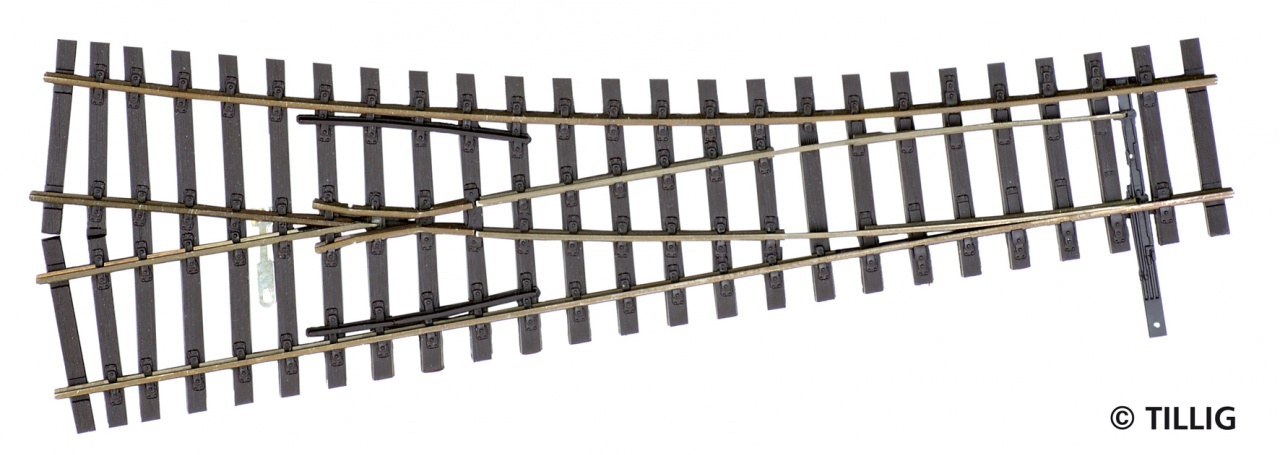 85323 Hand-Weiche rechts 15° R 484 , L=178mm