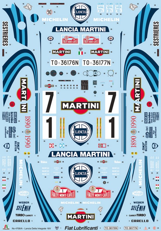 Italeri 4709 Lancia Delta HF Integrale 16V