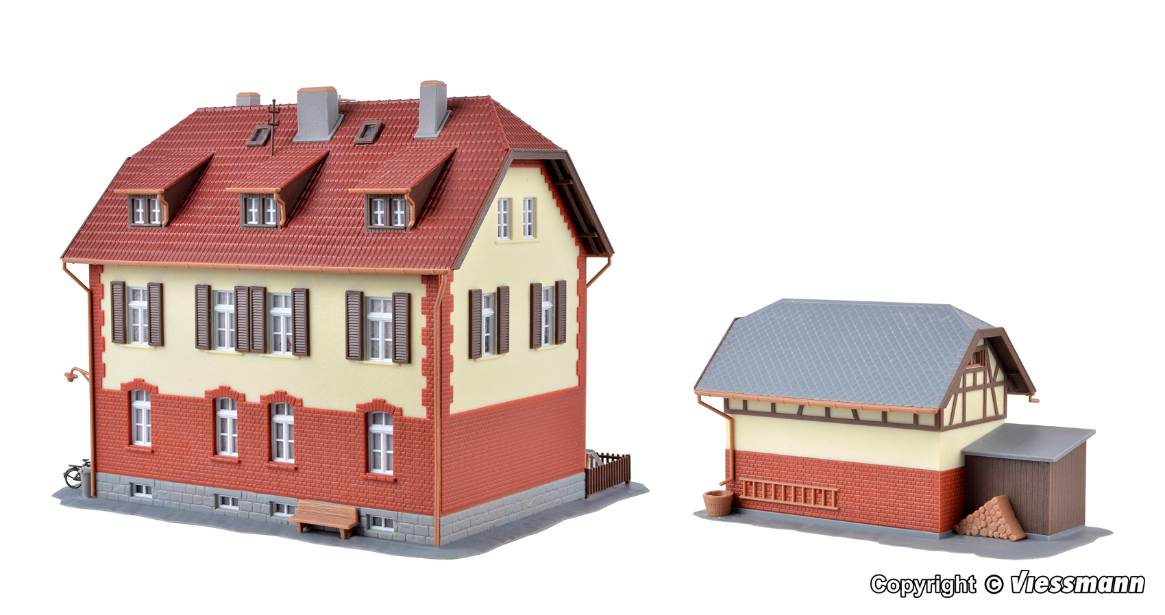 39315 Eisenbahner Wohnhaus mit Nebengebäude