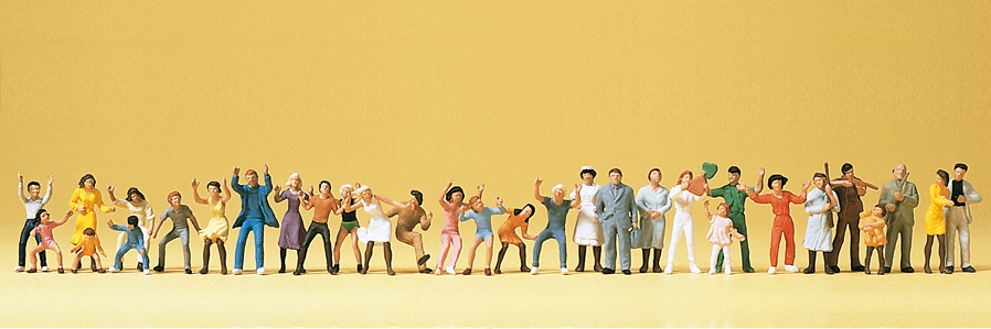 14414 Volksfestbesucher. 30 Figuren