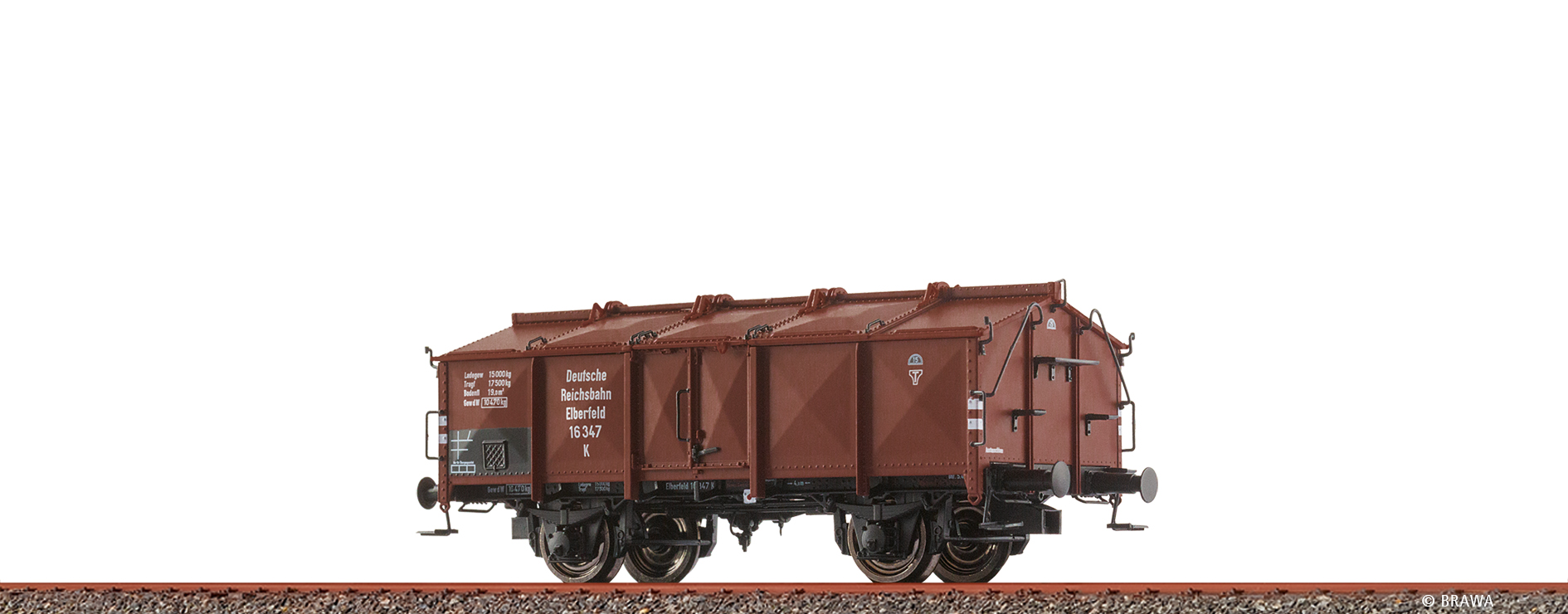 Brawa 50778 DRG Klappdeckelwagen K25 Ep.2