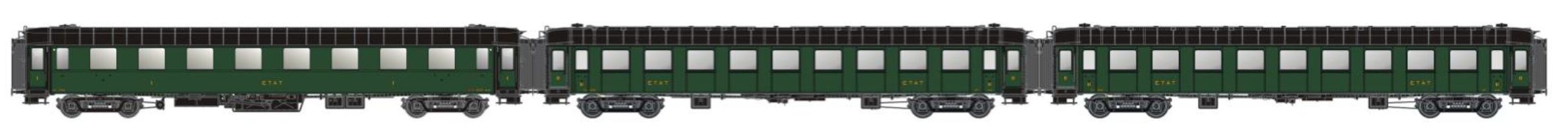 MW40935 ETAT Reisezugwagen-Set OCEM 3-tlg Ep.2