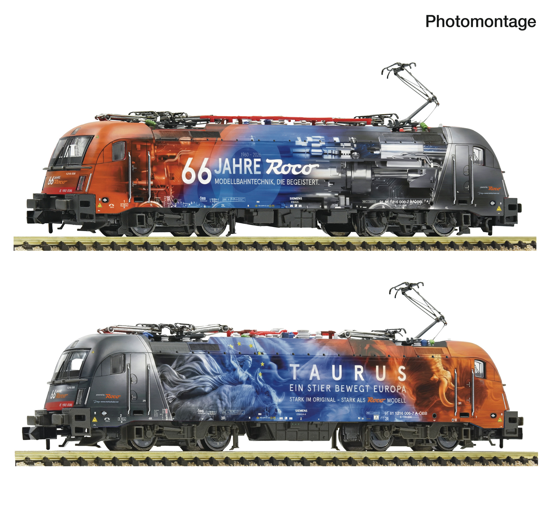 7560096 ÖBB E-Lok Rh 1216 006-7 66 J. Roco Ep.6