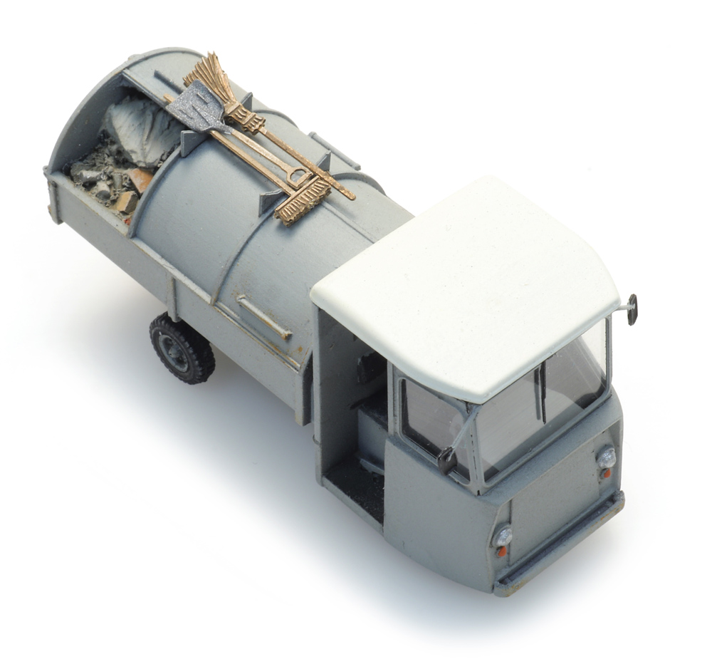Artitec 387.333 Spijkstaal Pritschenwagen m. Müllcontair
