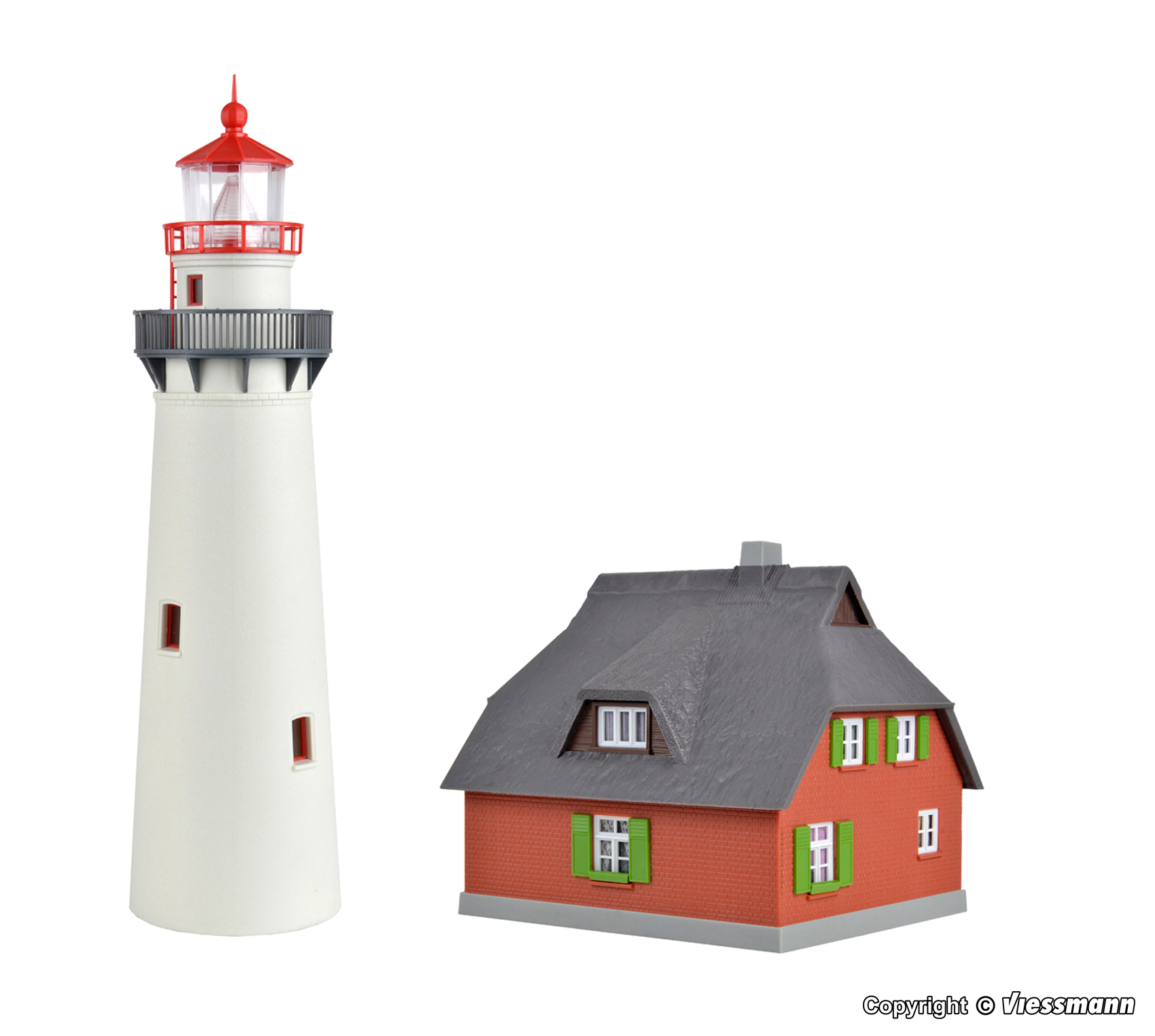 Kibri 39153 Leuchtturm Hiddensee mit Nebengebäude