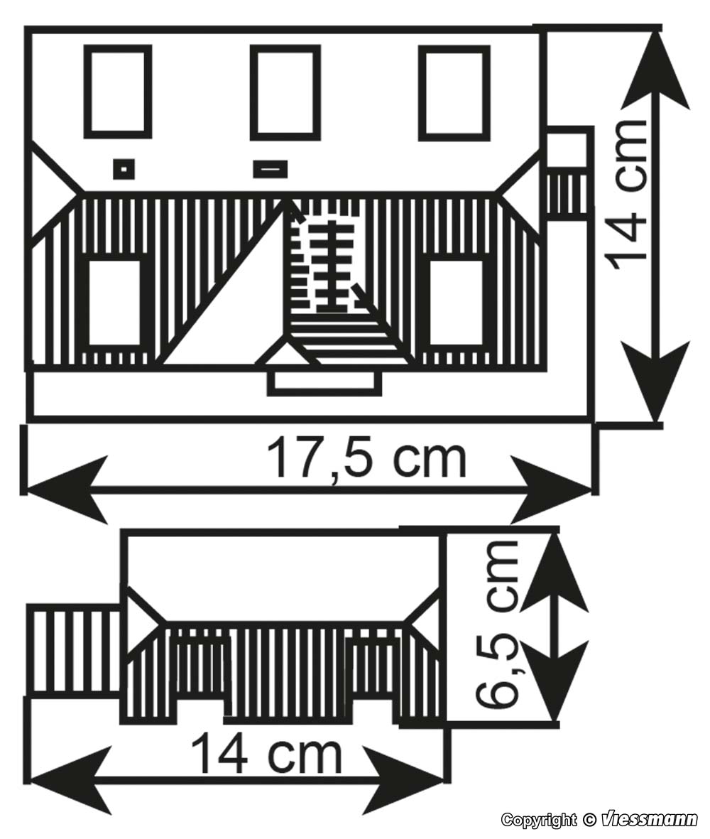 39315 Eisenbahner Wohnhaus mit Nebengebäude