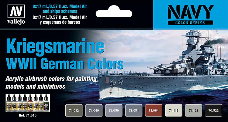 71615 Farbset: Kriegsmarine WWII  8x17ml
