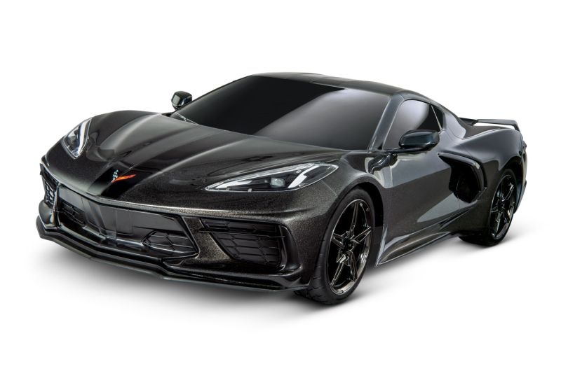 TRX93054-4BLK SLVR 4Tec 3.0 Corvette C8 schwarz 1/9 S