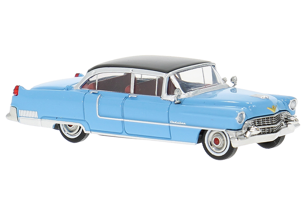 18351 ´55 Cadillac Fleetwood blau/weiß
