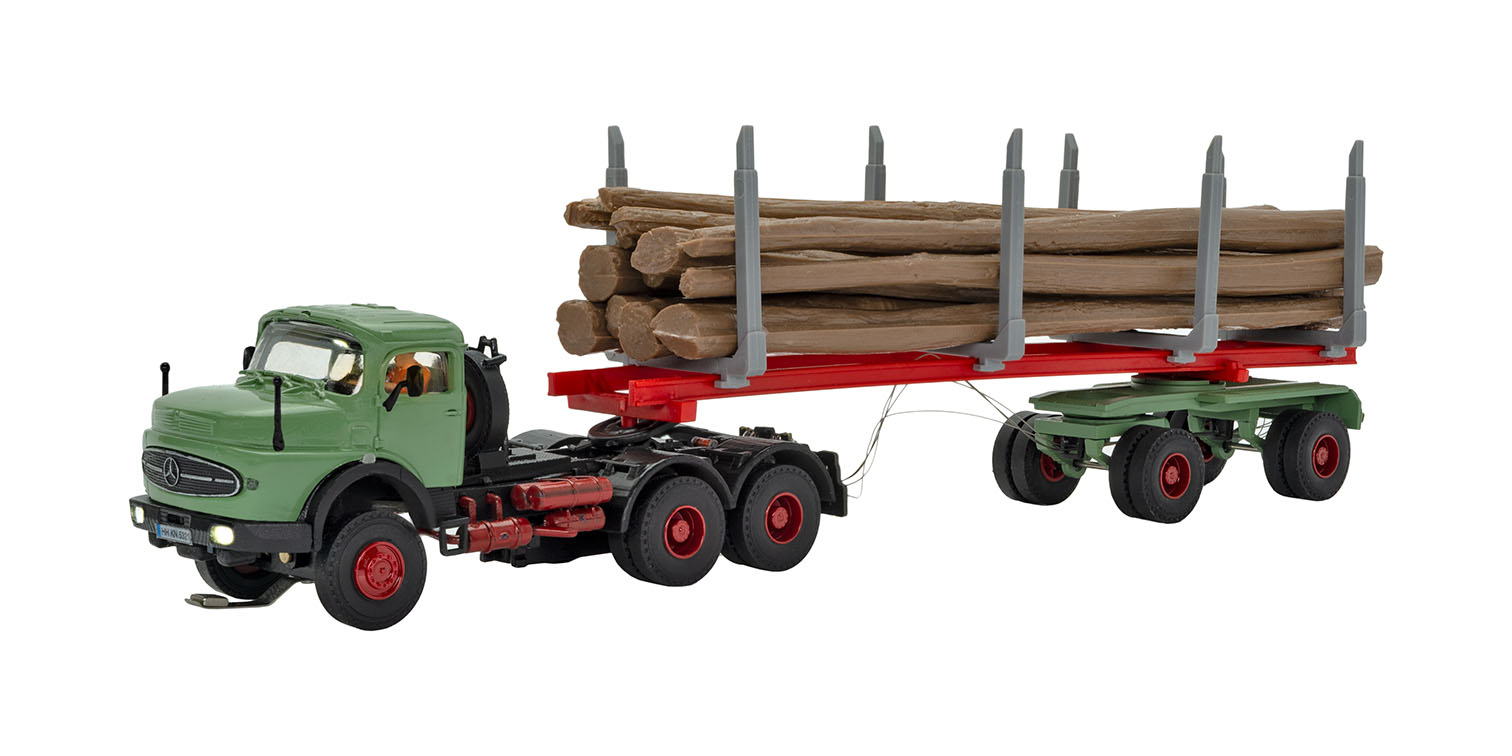 Viessmann 8036 CarMotion: MB Rundhauber Holz-HZ