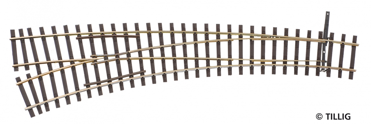 85364 Hand-Innenbogenweiche links 15°/30°