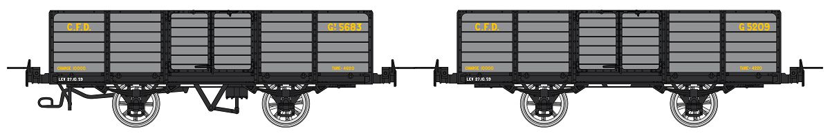 VM-031 CFD Güterwagen-Set 2-tlg. Gv Ep.1/2