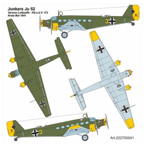 222700041 Junkers JU-52/3m Luftwaffe
