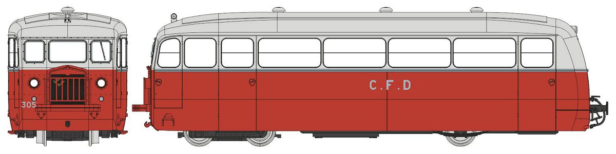 VM-056S CFD Triebwagen DE DION ND305 Ep.2/3