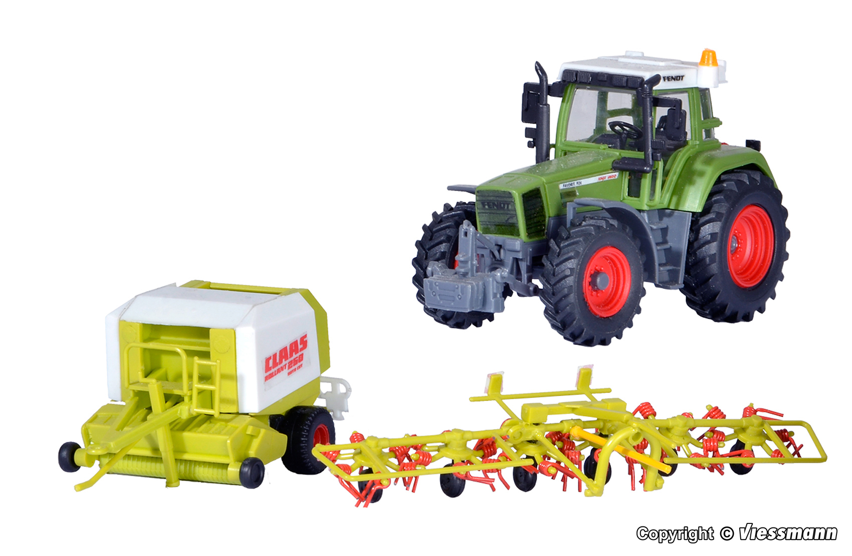Kibri 12233 Fendt Traktor mit Anbaugeräten
