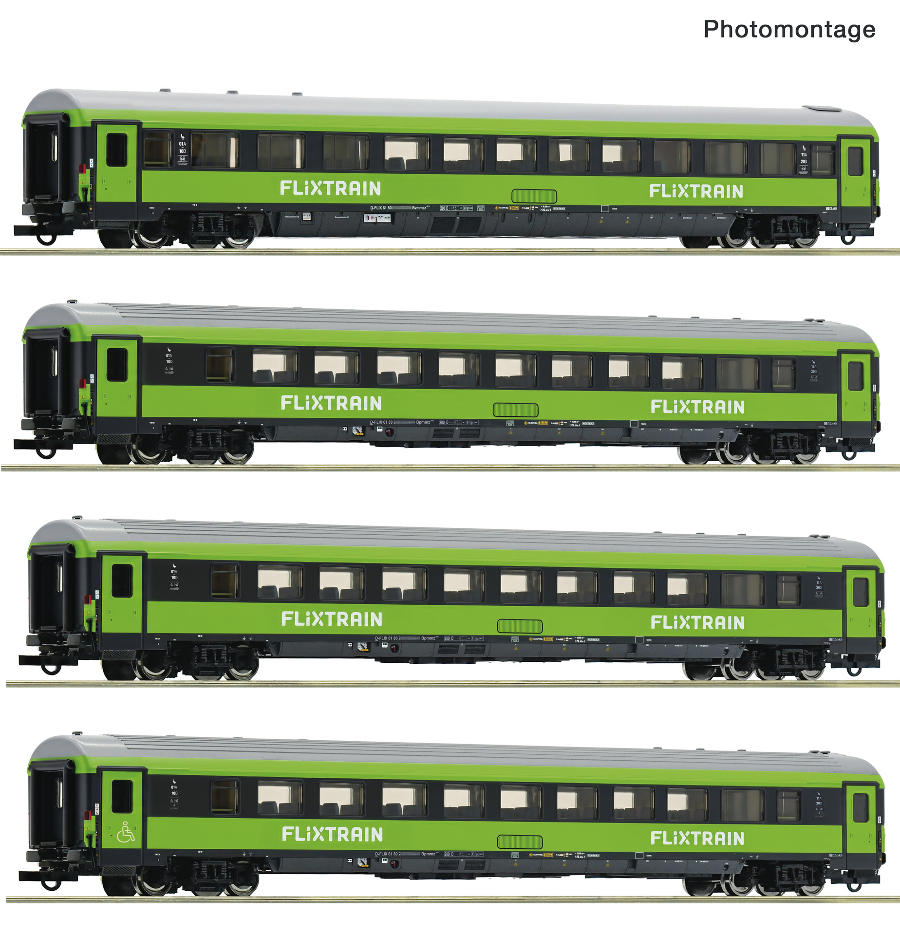 Roco 6200267 FlixtrainPersonenwagen-Set 4-tlg. Ep.6