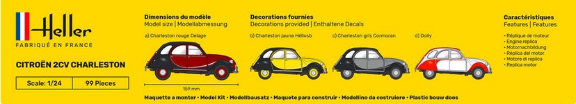 Heller 80766 Citroën 2CV Charleston