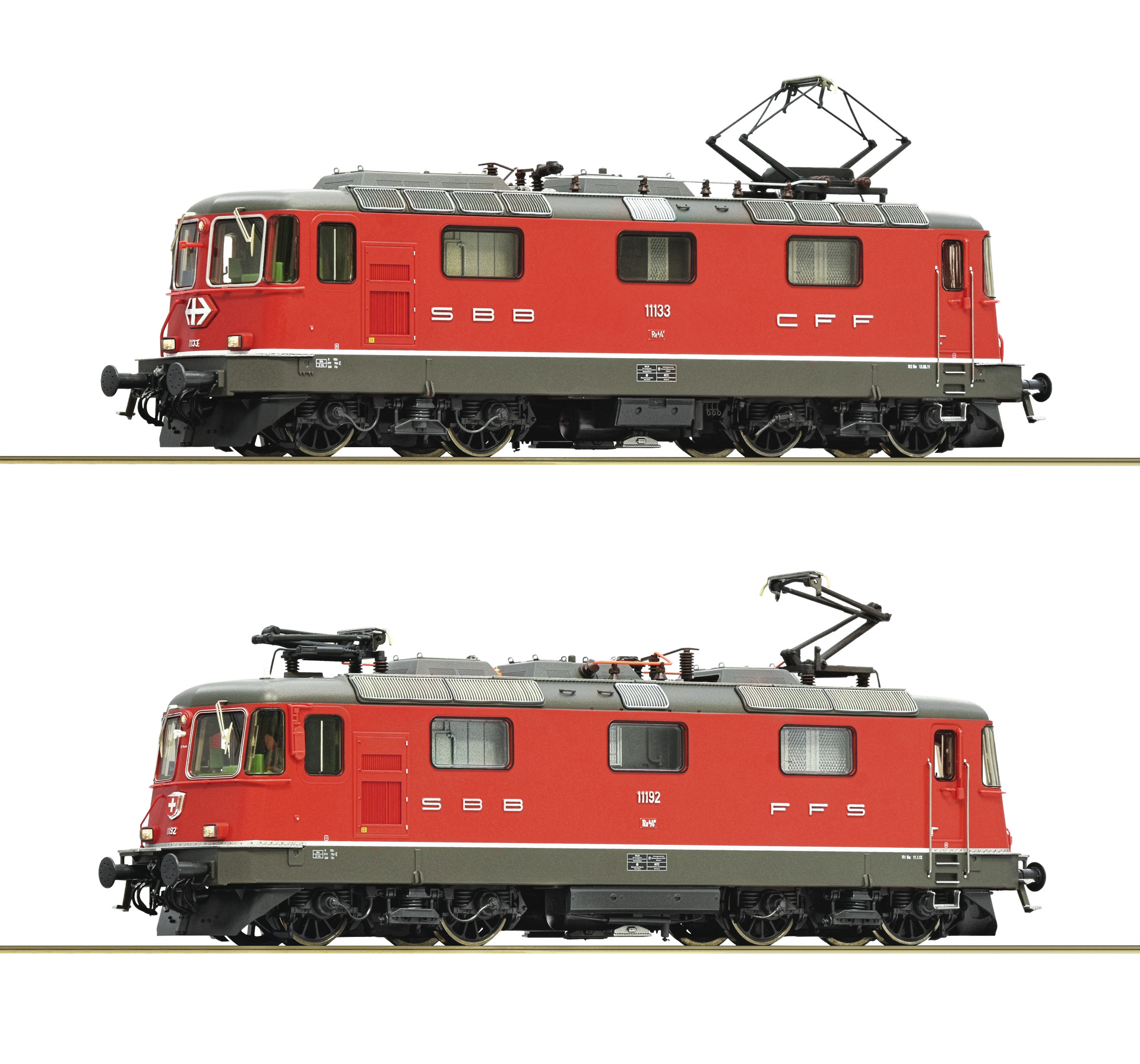 Roco 7510127 SBB E-Lok Re 4/4 II Set 2tlg. rot Ep.5/6