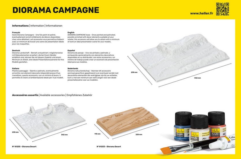 Heller 81254 Socle Diorama Campagne