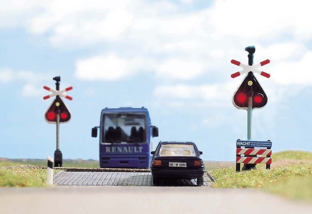 5967 Bahnübergang Warnblinkanlage Niederlande