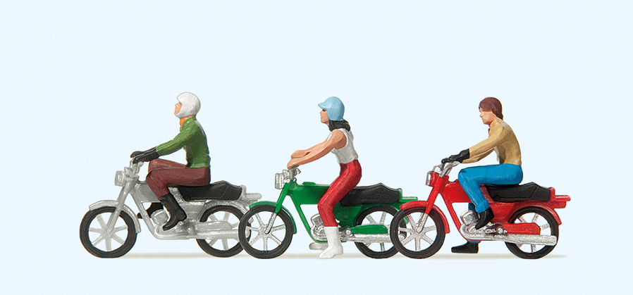 Preiser 10126 Mokickfahrer