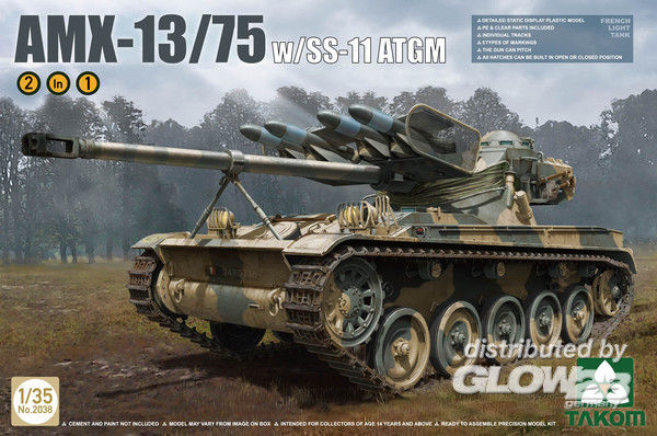 2038 French Light Tank AMX w. SS-11 ATGM