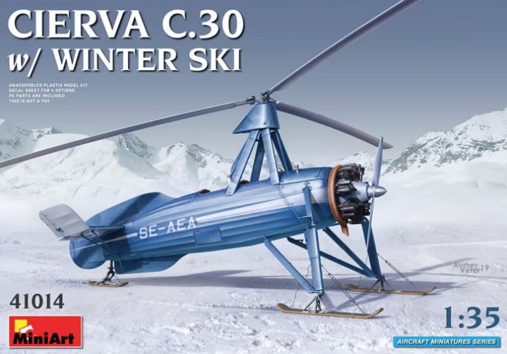 41014 Cierva C.30 w/ Winter Ski