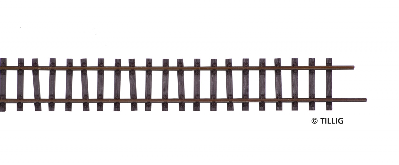 85127 Dreischienen Flexgleis H0-H0m, L=680 mm