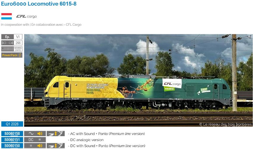 S0060158 CFL Cargo E-Lok Euro6000 Ep.6 AC
