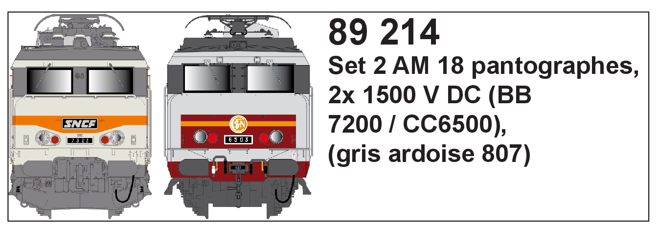 89214 Pantograph für Serie BB7200