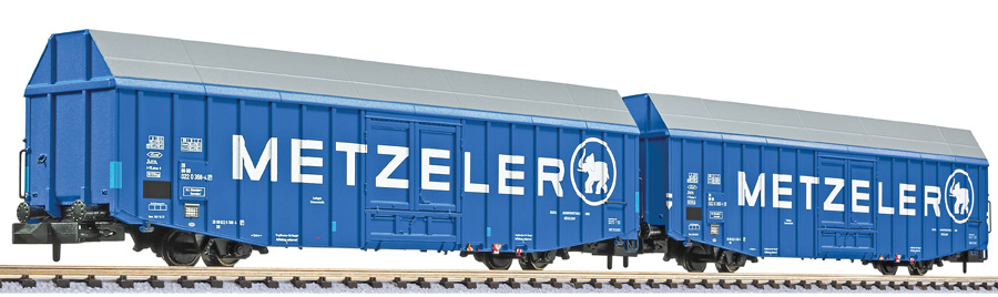 260161 DB METZELER Großraumgüterwagen-Set Ep.4