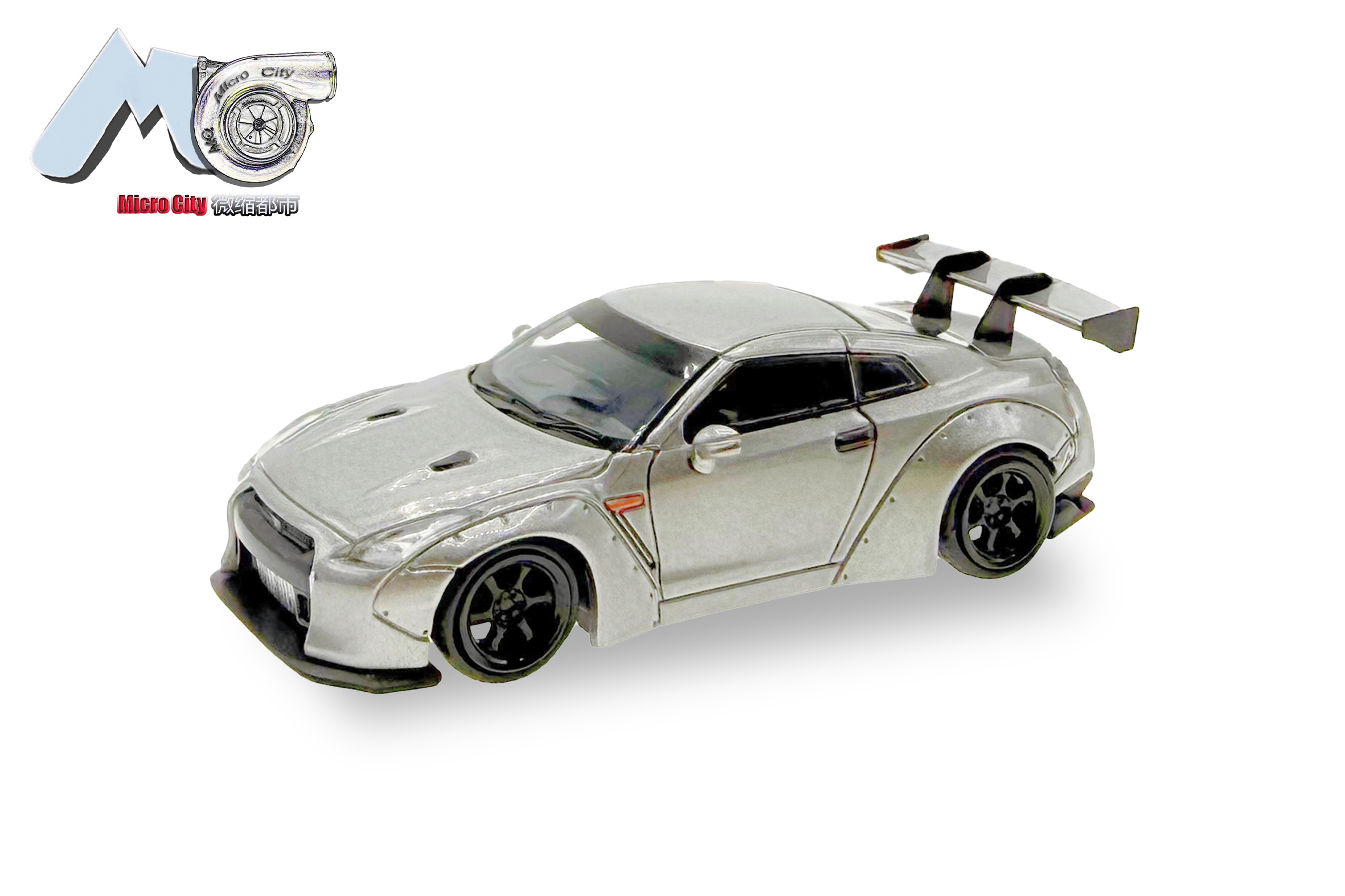 87MC000056 MicroCity: Nissan GT-R (R35) silber