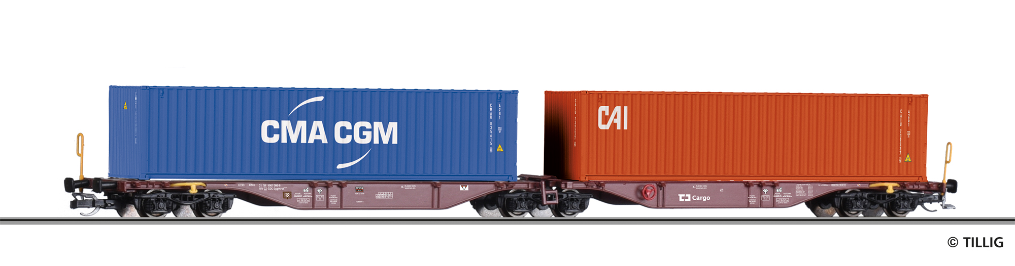 18080 Containertragwagen Sggmrss 578.0 der CD