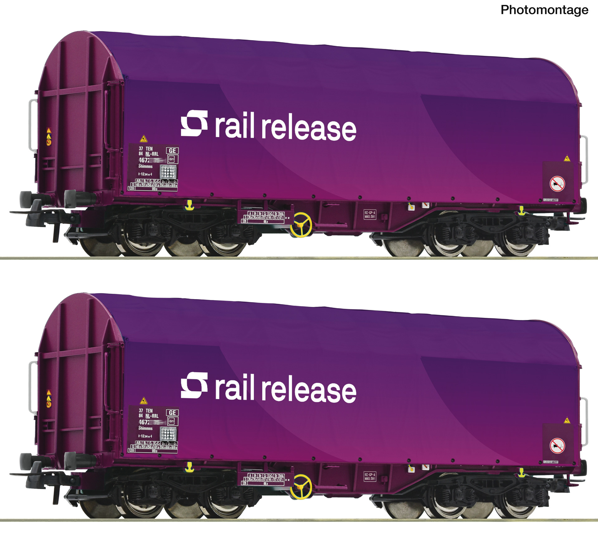6600380 Rail Release Schiebeplanenwagen-Set Ep.6
