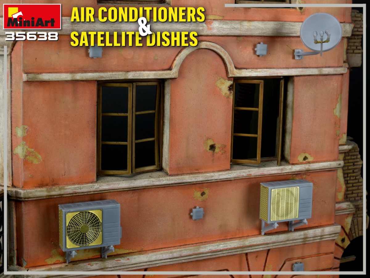 MiniArt 35638 Air Conditioner & Satellite Dishes