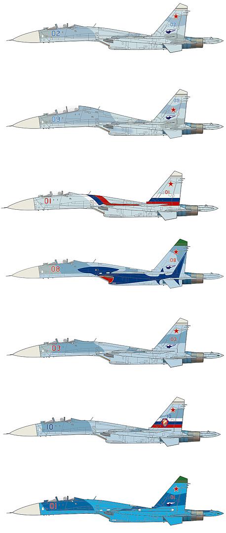 Vallejo 71602 Farb-Set, Su-27 Flanker, 8 x 17 ml