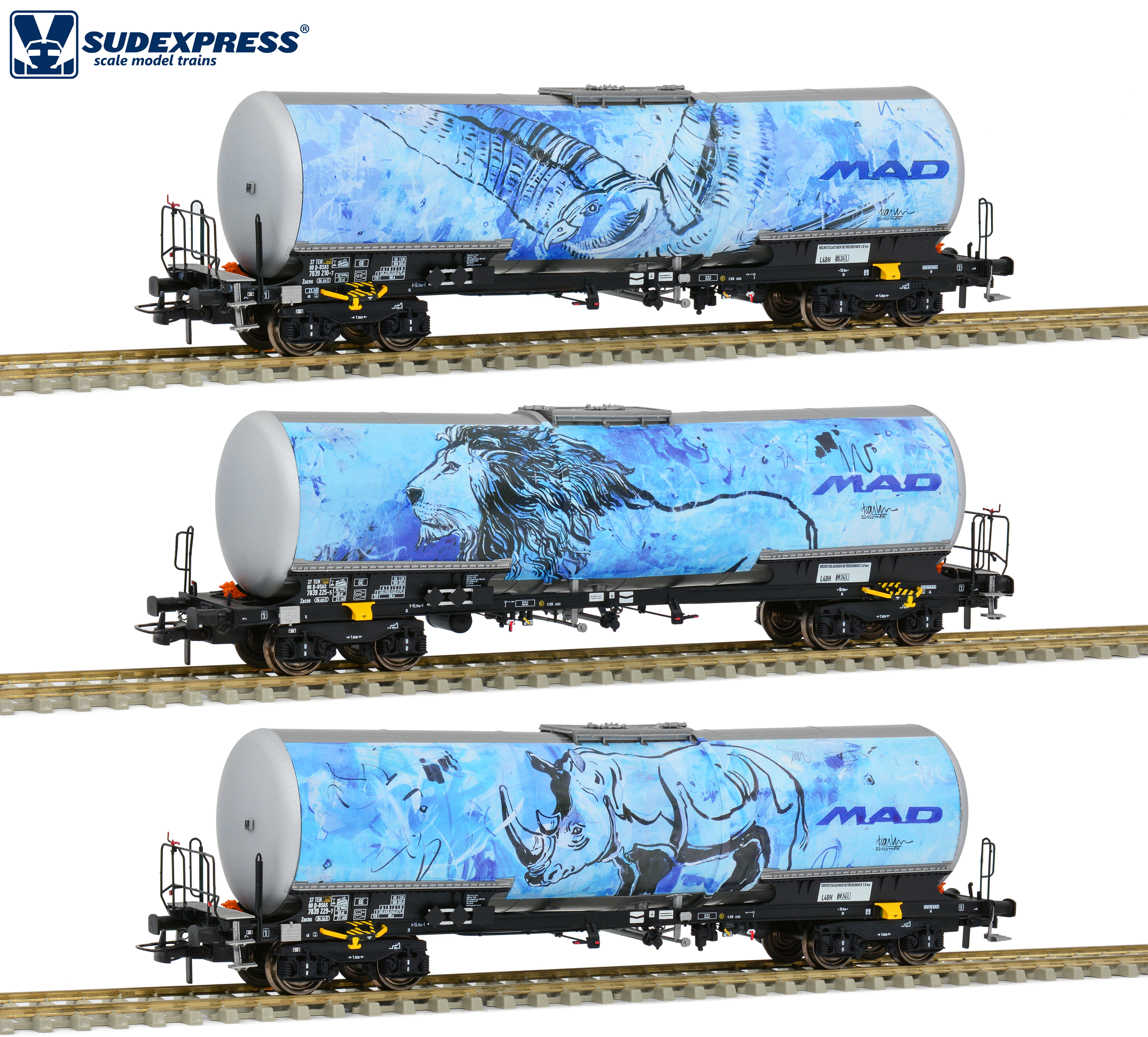 Sudexpress S783904 BSAS MAD Kesselwagen-Set 3-tlg. Ep.6
